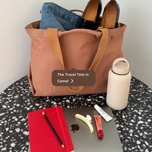 BEIS Tan Travel Tote